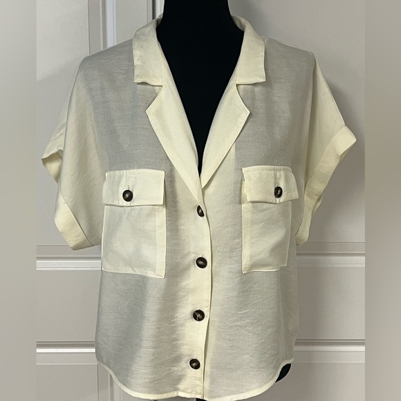 Lush Tops - Lush Button Down Blouse